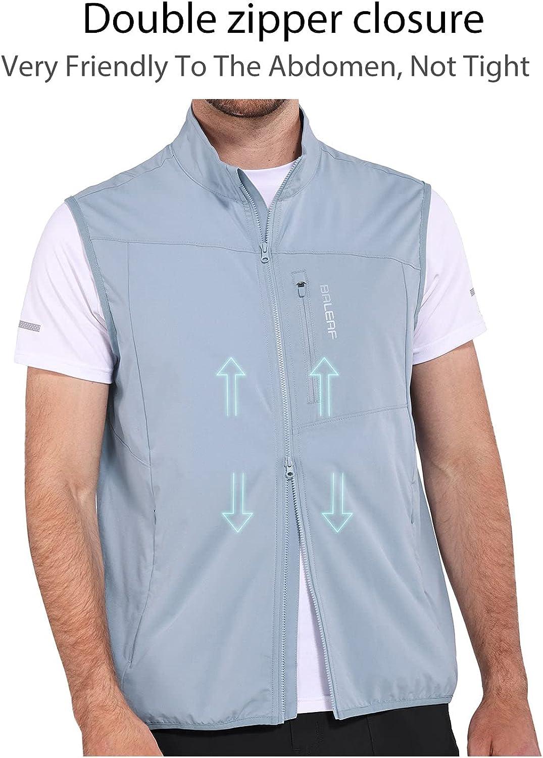 BALEAF Men s Golf Vest Lightweight Sleeveless Running Stretch