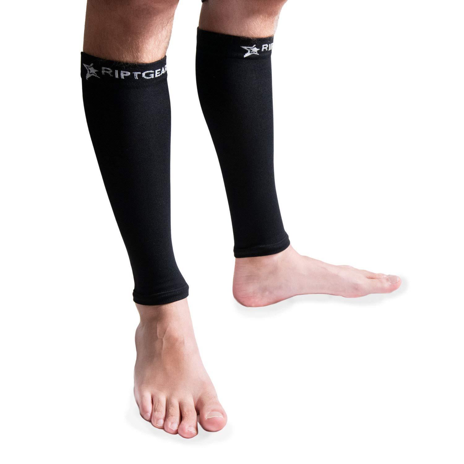 RiptGear Calf Compression Sleeves for Women and Men Graduated