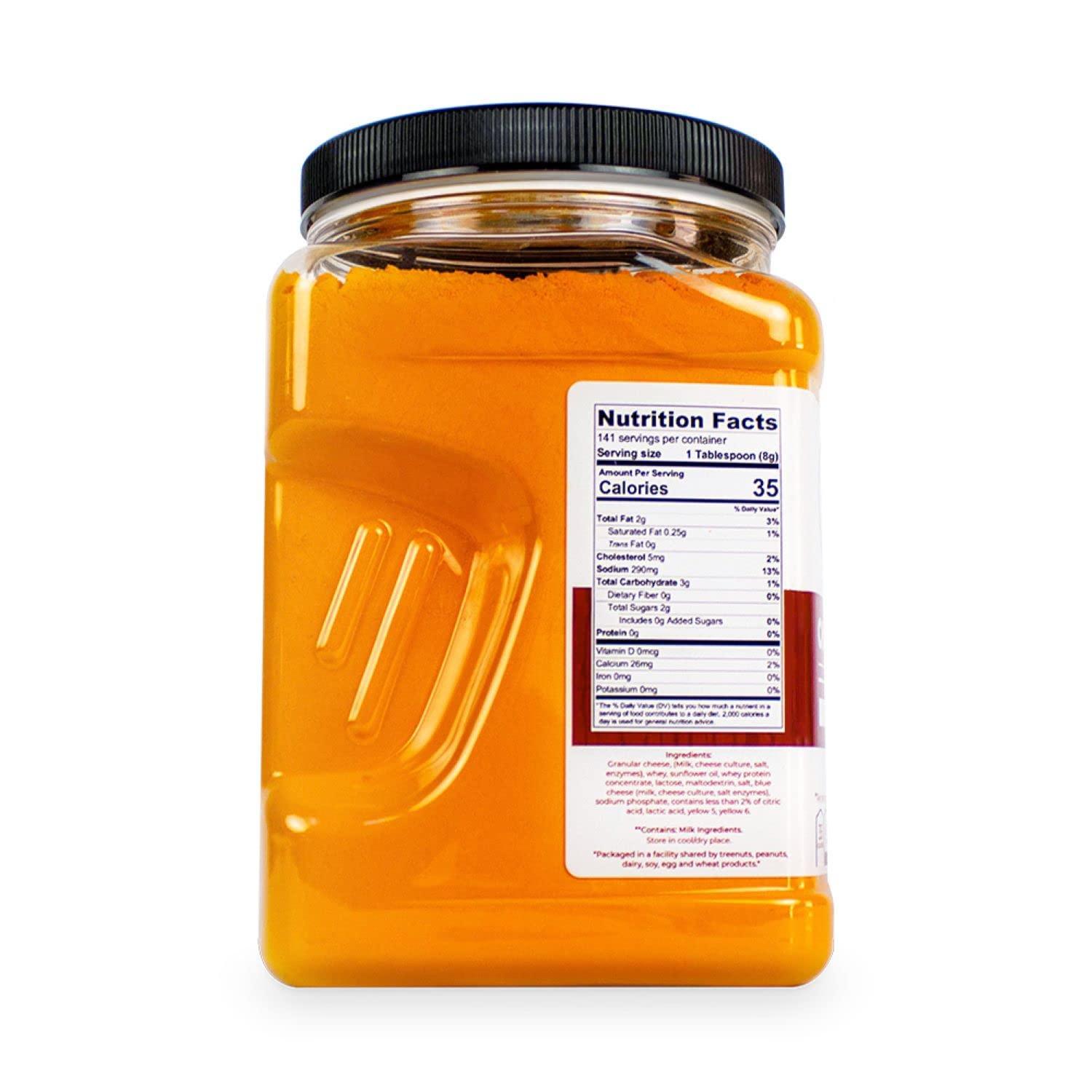 Cheddar Cheese Powder by Hoosier Hill Farm, Cheese Lovers Size, 2.5 LB