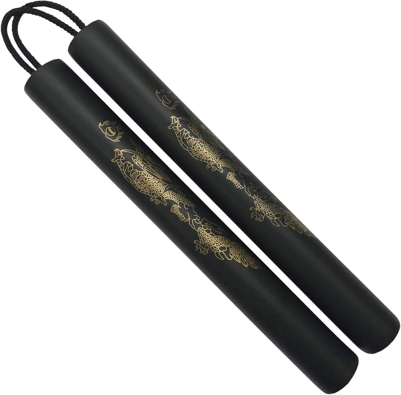 Zalani Foam Nunchucks for Kids/Beginner Practice Safe Rubber Martial