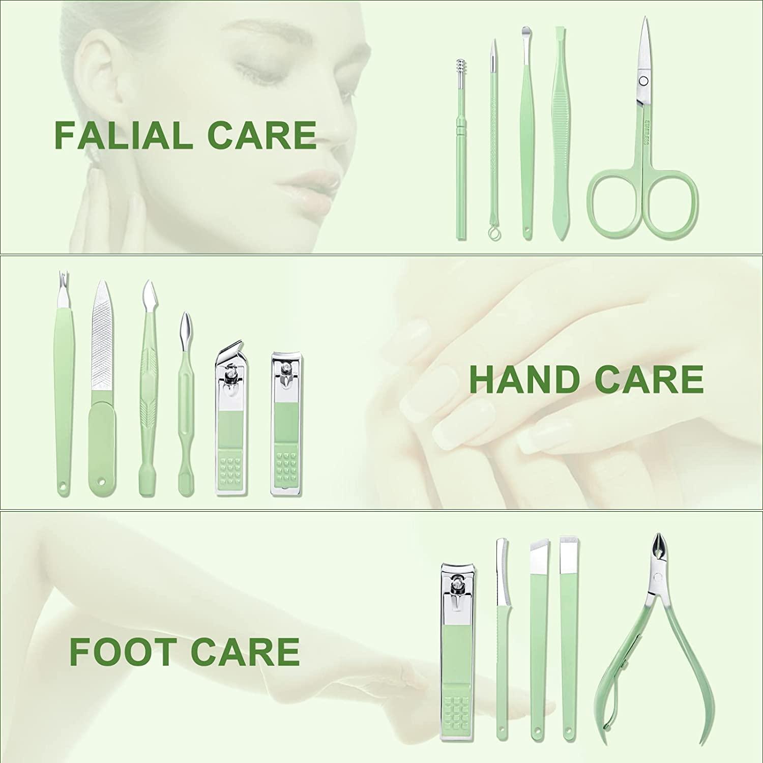 MR.GREEN Manicure Set, Pedicure Sets, Nail Clippers Kit, Professional –  Nllano
