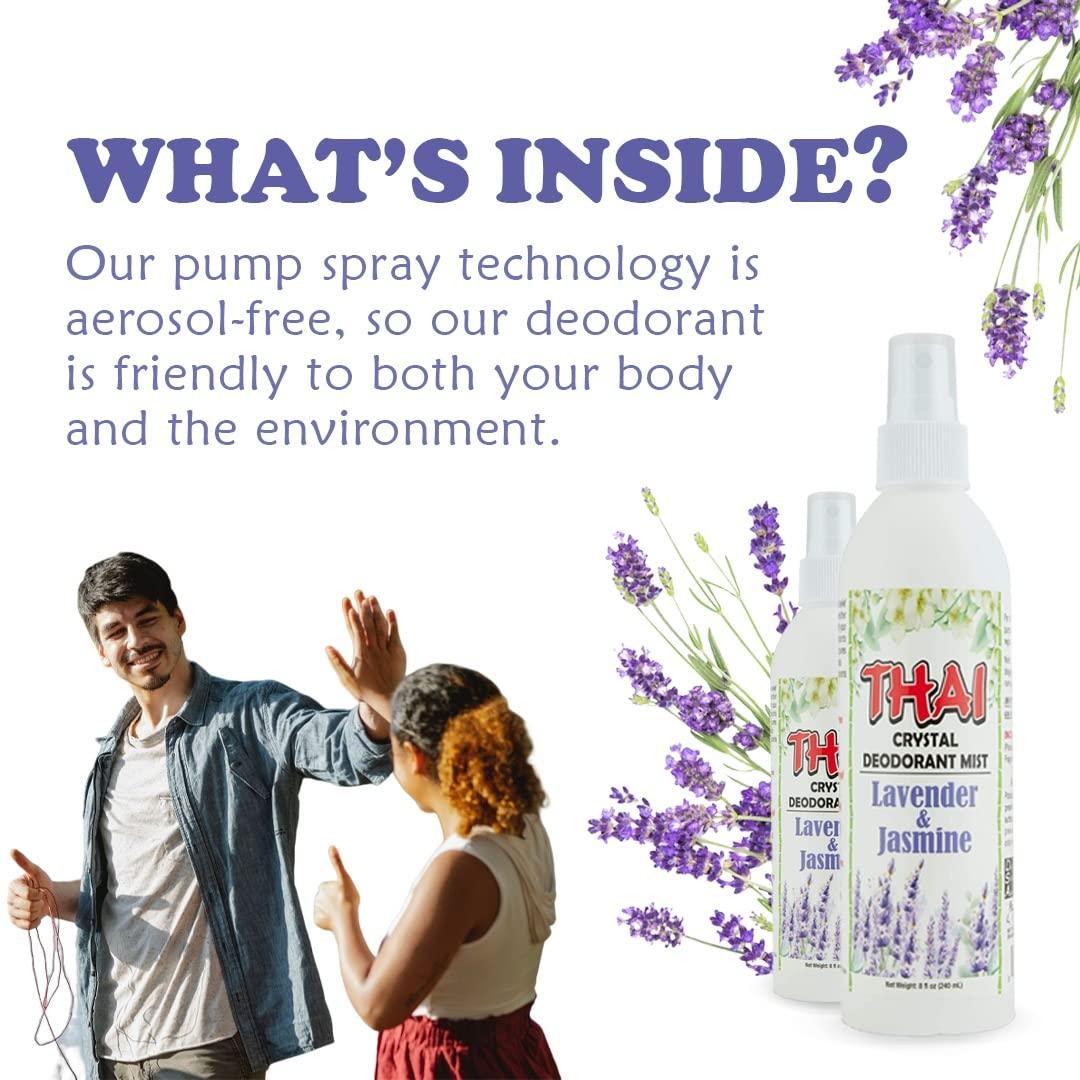 Thai Deodorant Spray 8 oz Thai Deodorant Stone Crystal Mist Natural