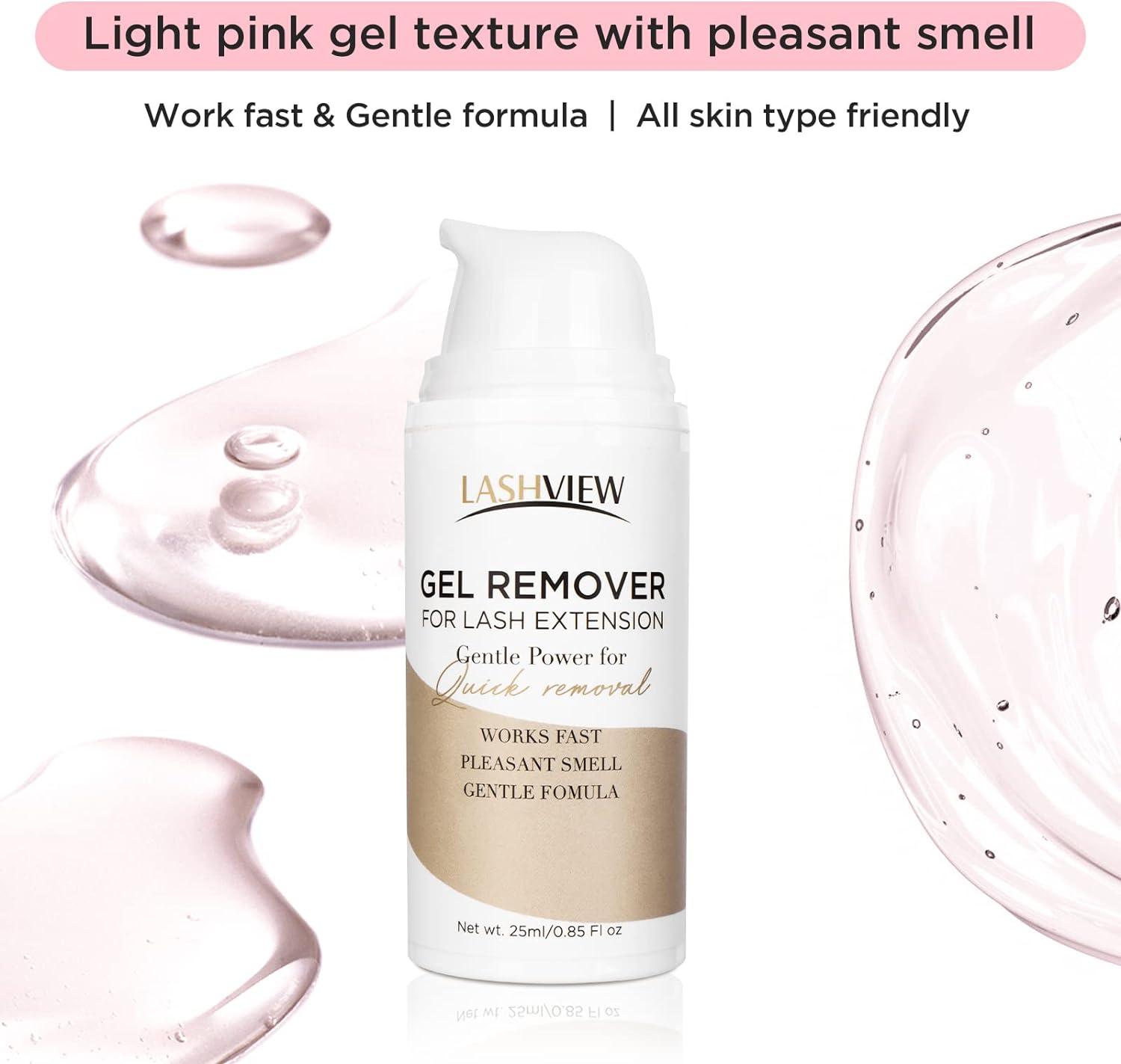 LASHVIEW Eyelash Extension Remover 0.84 Fl Oz/25ml Eyelash Remover for