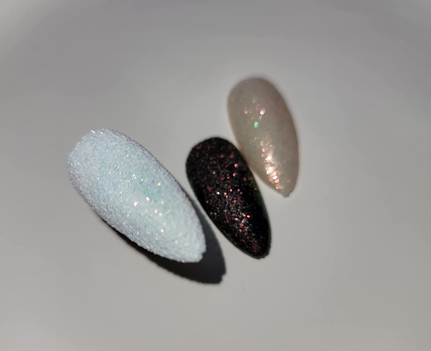 0.2mm Shimmer White Rainbow Nail Glitter Holographic Shining Sugar