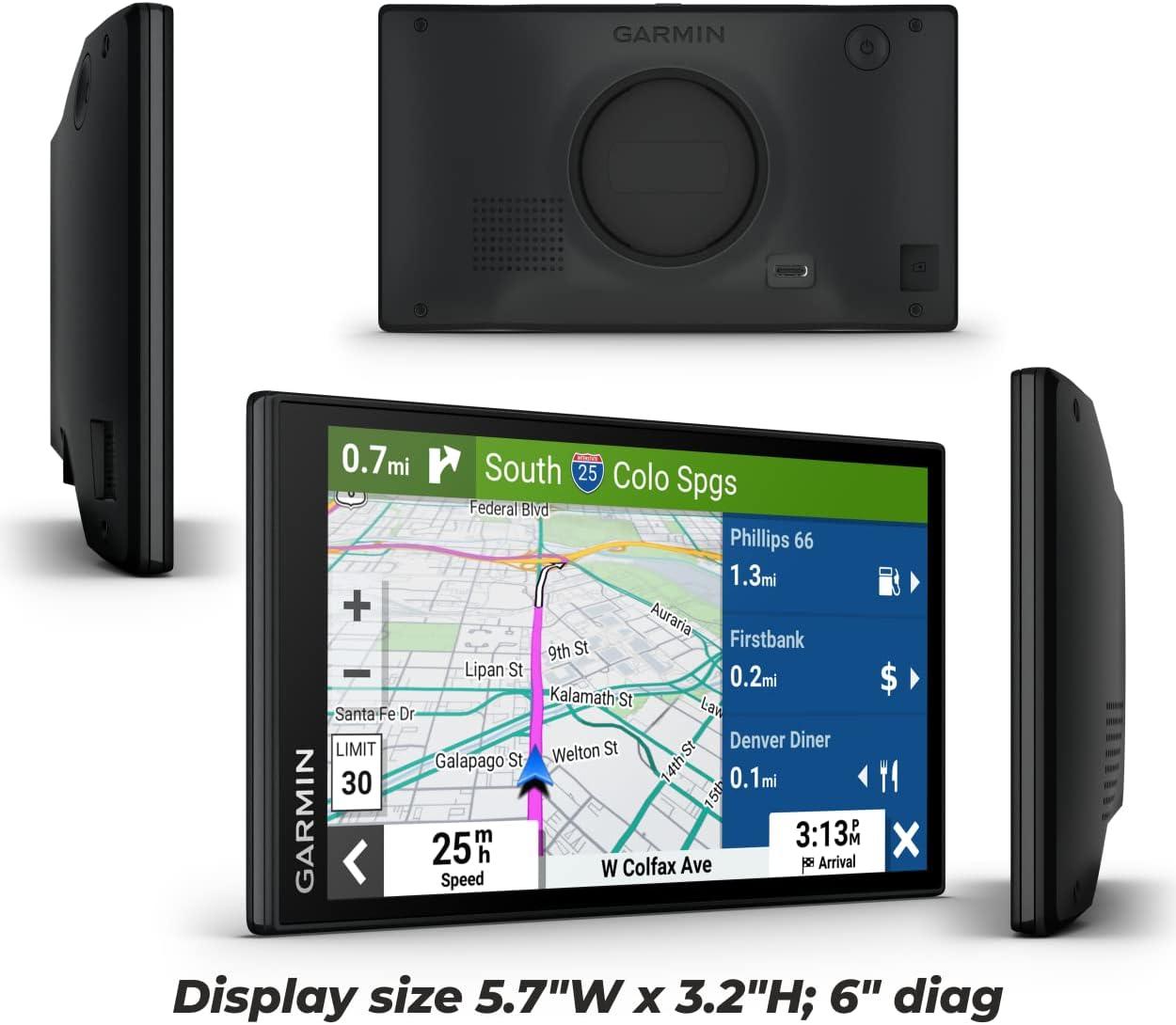 Garmin DriveSmart 66, 6inch Car GPS Navigator with Bright, Crisp High