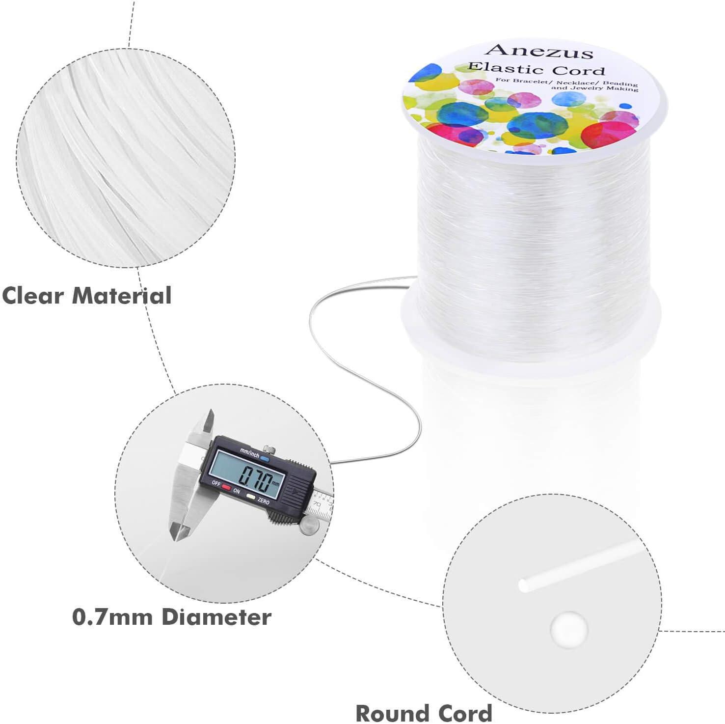 Anezus Elastic Bracelet String Stretch Cord for Bracelets