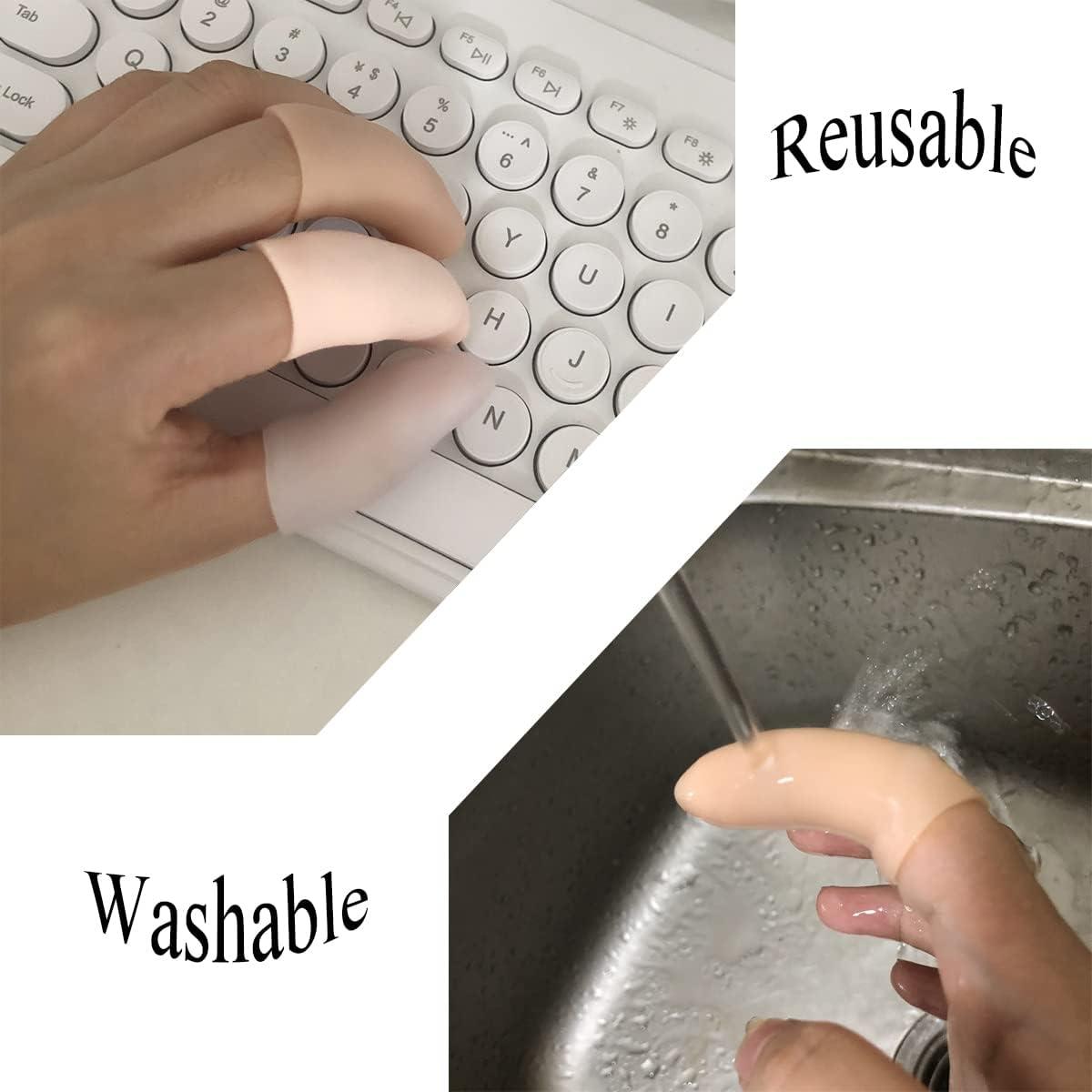 Silicone Finger Protectors 12pcs Finger Cots for Trigger Finger