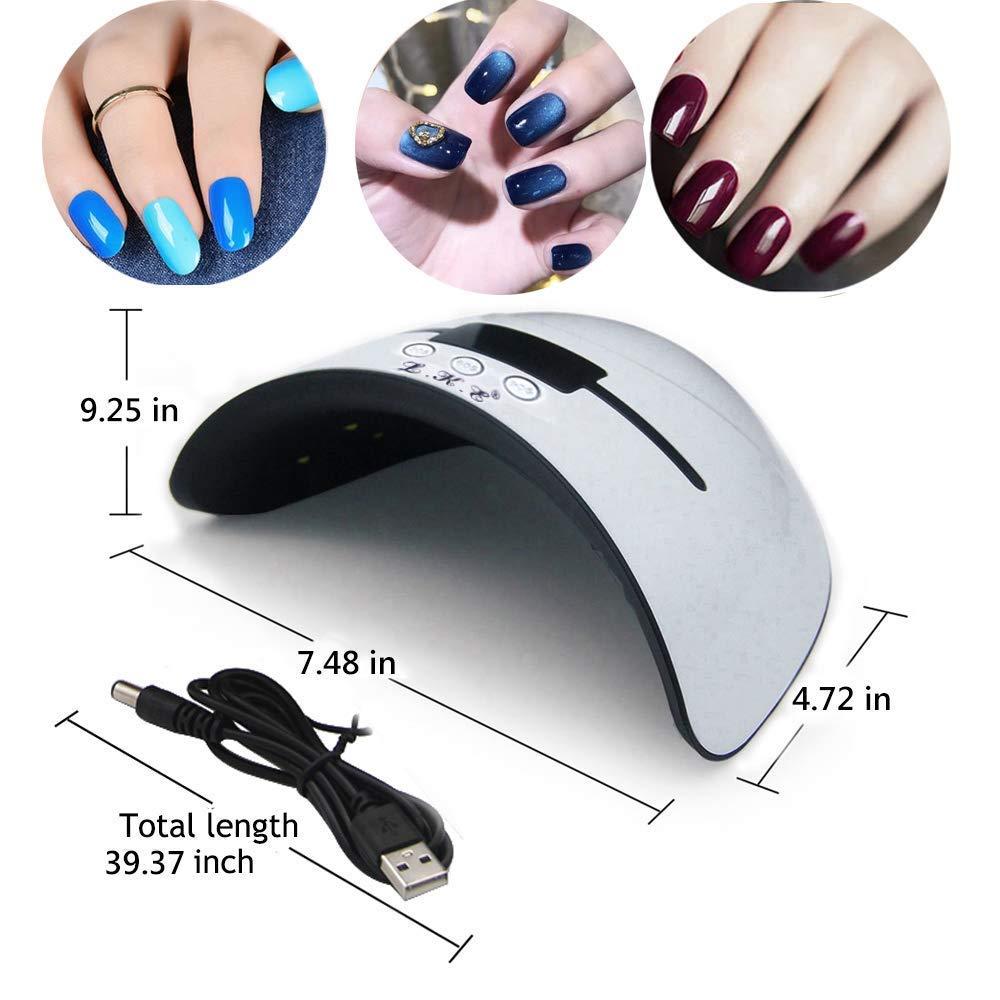 36W Nail Dryer White LED UV Lamp Nail Gel Fast Drying 30/60/90S Timer Nail  Manicure Dual Source Light Nail Art Tool For All Gel|Nail Dryers|  AliExpress | 36w Intelligent Sensor Manicure Lamp