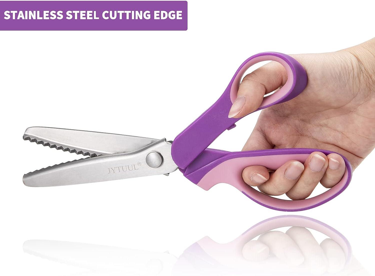 Stainless Shears/Fabric Paper Pinking Craft Shears - Stainless