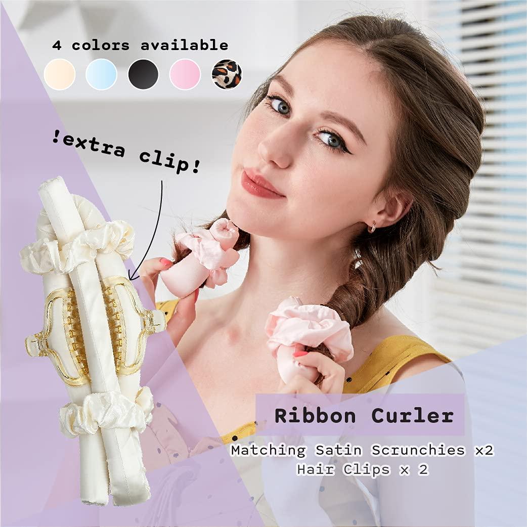 Heatless Curling Rod Silk Headband, No Heat Curls Rollers, Curlers with