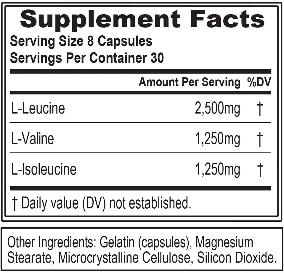 Evlution Nutrition BCAA5000, Branched Chain Amino Acids, Muscle