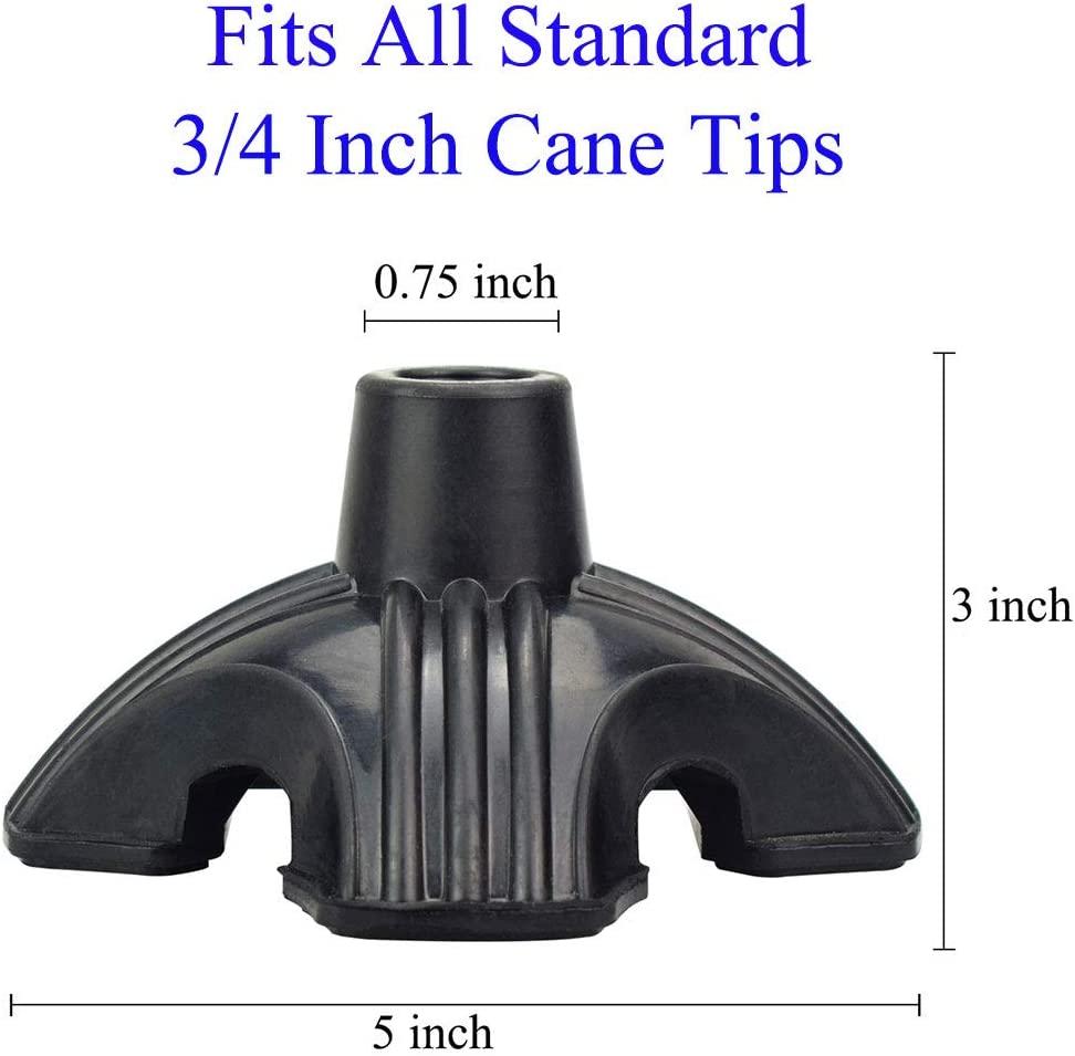 Beyoung Standing Quad Support Cane Tip Mobility Quadpod Stable Cane