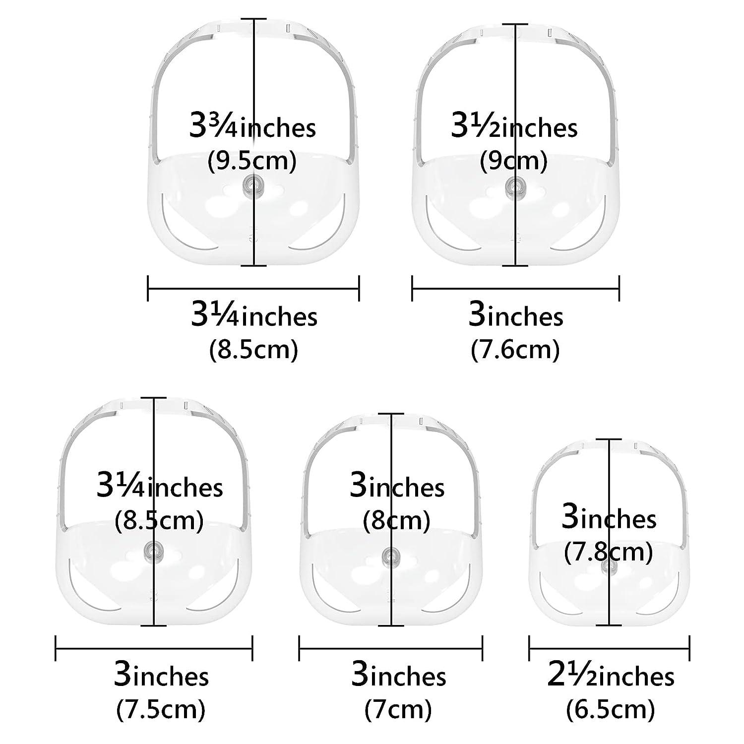 Goatee Shaving Template for Men with 5 Different Sizes, Beard Guide