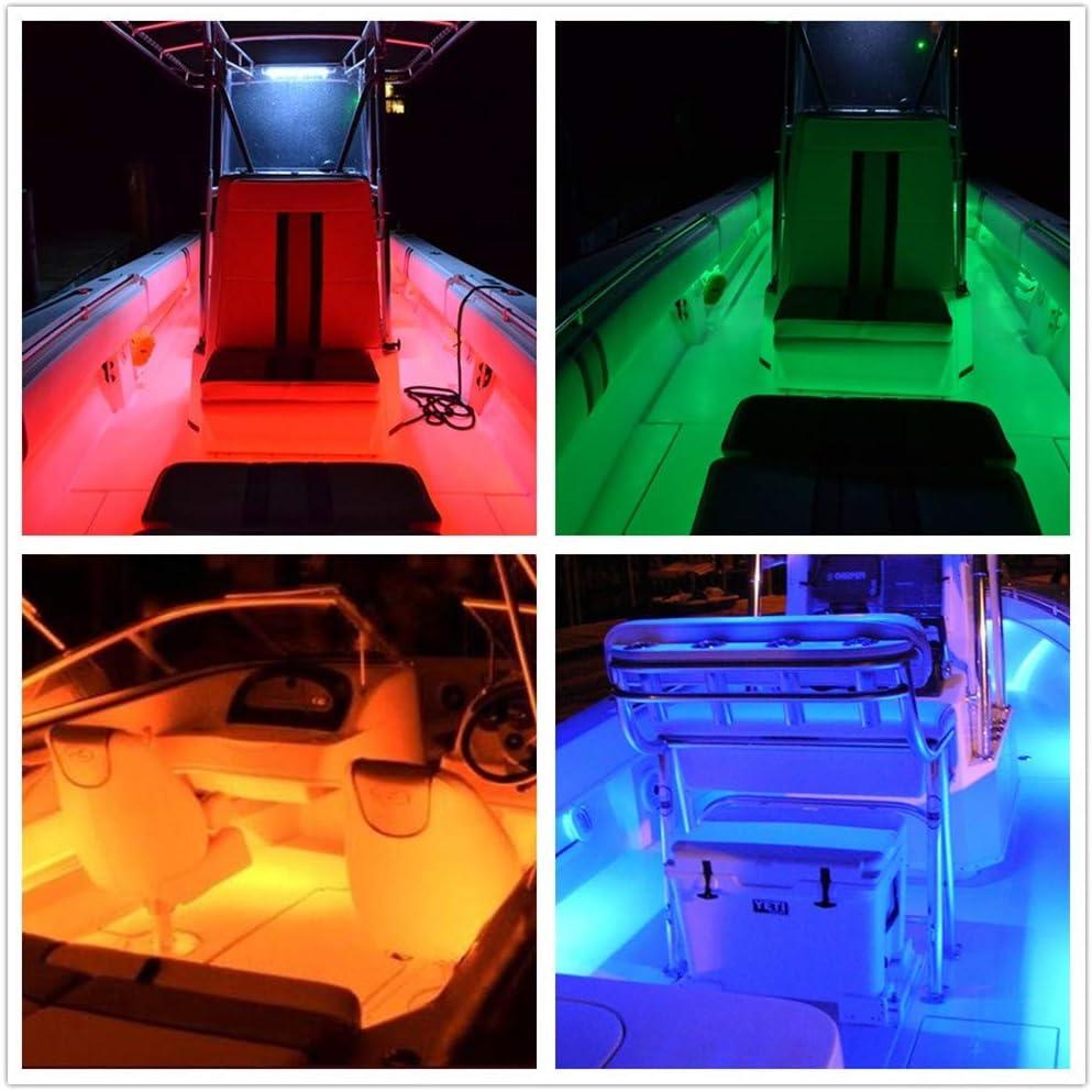 Vbakor Led Strip Lights Boat Lights, 32.8FT Marine Pontoon Boat Lights,  Waterproof Boat Deck Lights, Multi-Color Boat Interior Lights for Pontoon  Jon Bass Boat, Night Fishing Boat Lights 10M-32.8FT