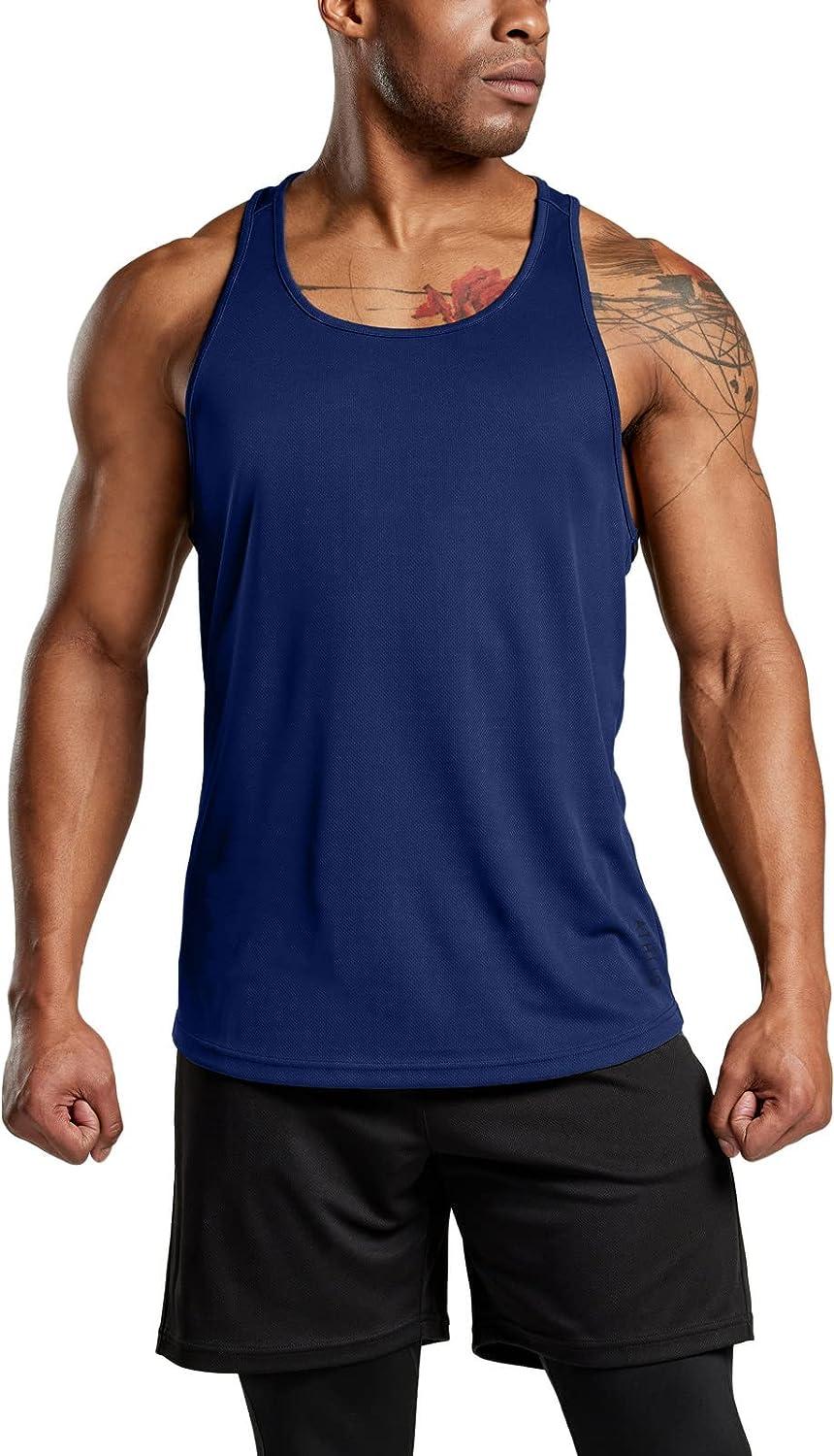 Men's Workout Shirts & Tops in Blue