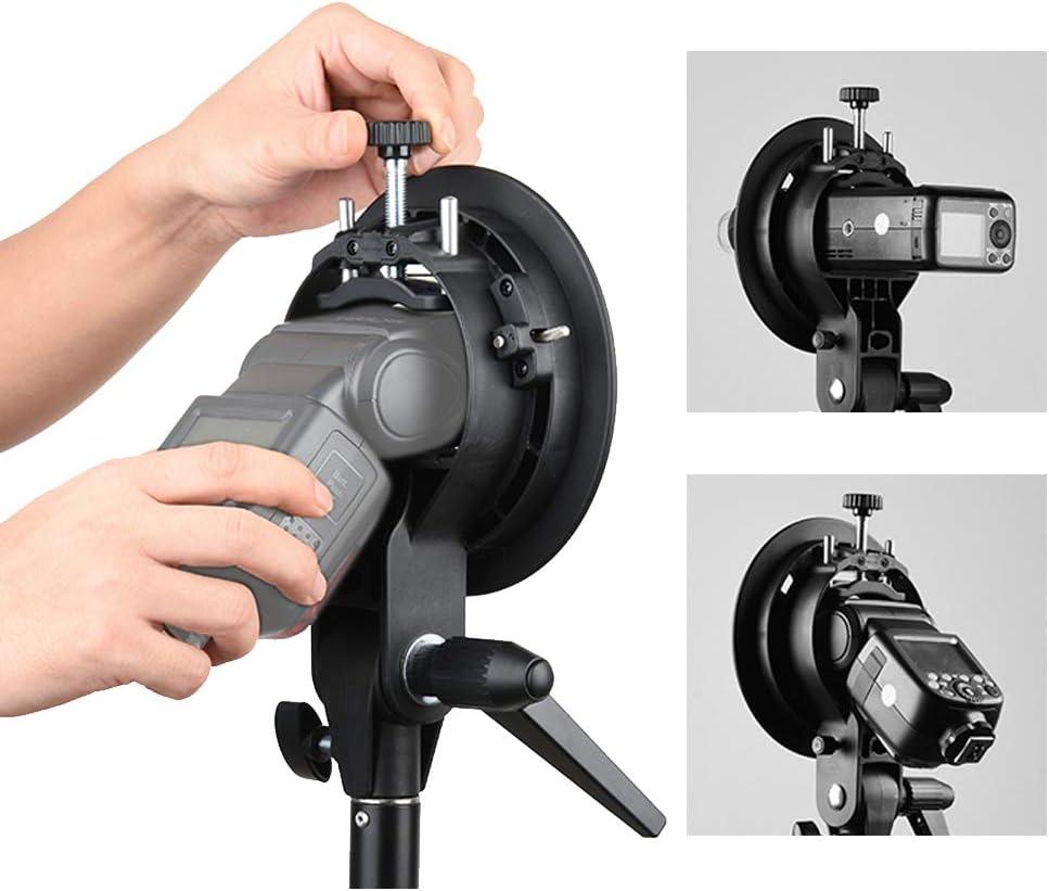 Godox SType Bracket Bowens Mount Holder for Speedlite Flash with Snoot