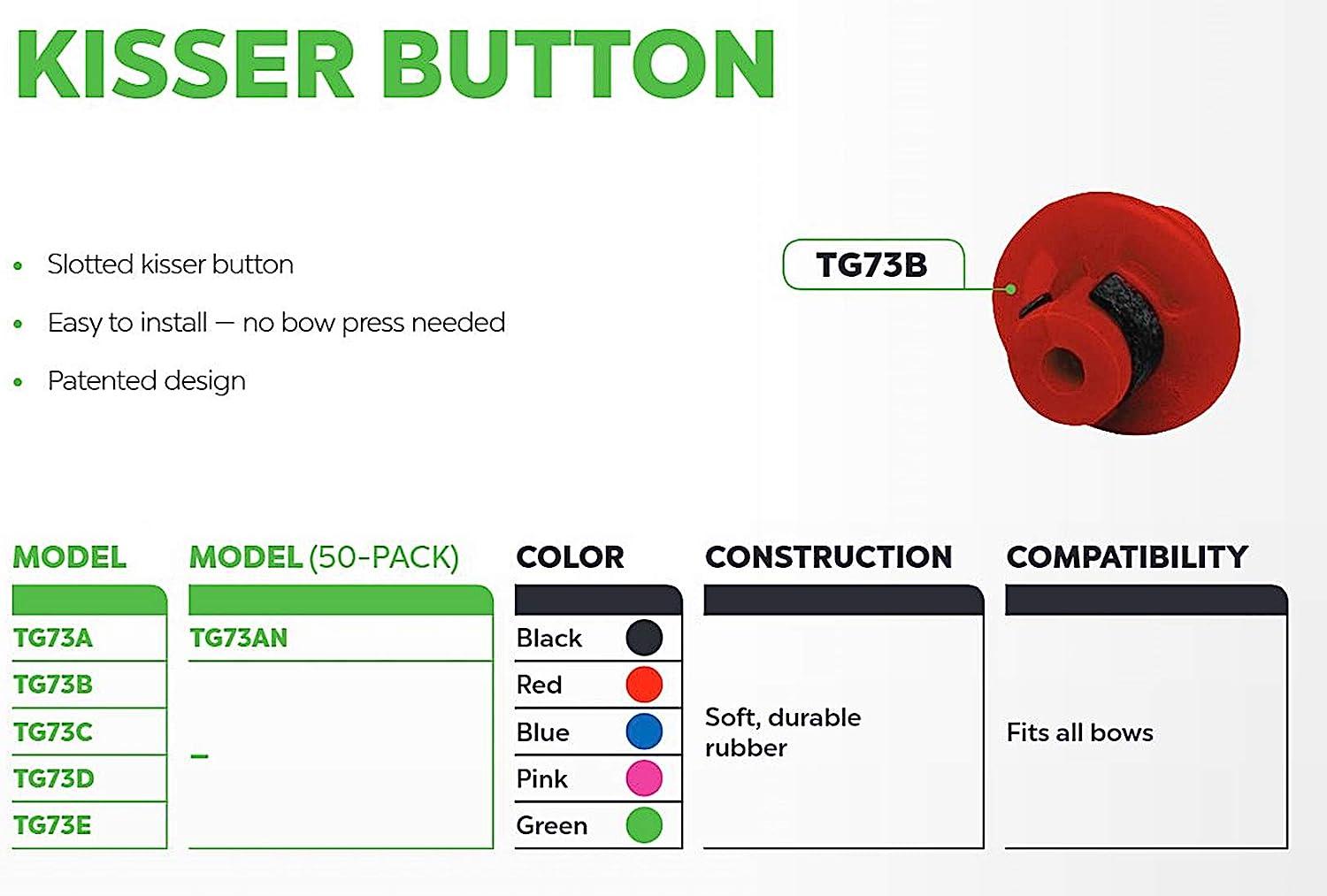 TRUGLO Archery Kisser Button Single Black
