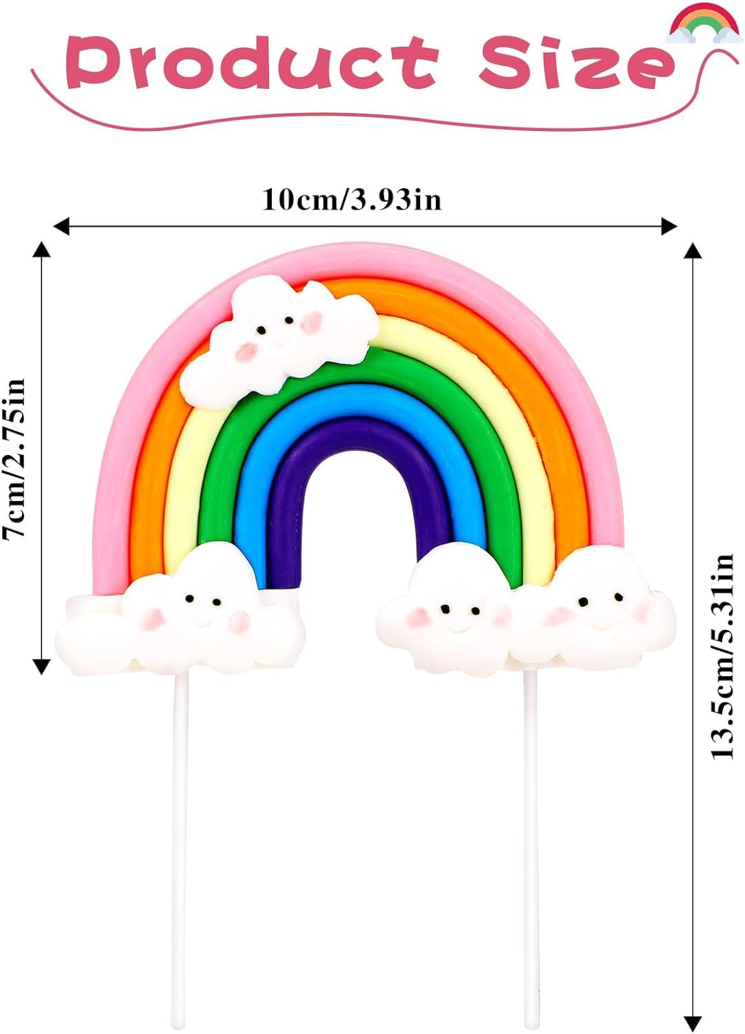 Custom rainbow cake topper set - België