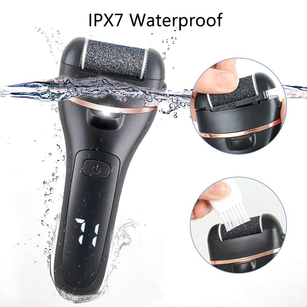 Callus Remover for Feet: Electric Foot Scrubber JTLMEEN Waterproof Pedicure  Tools Foot File Kit - Rechargeable Feet Scrubber Dead Skin Remover with  Adjustable Speed Remove Cracked Hard Skin Black