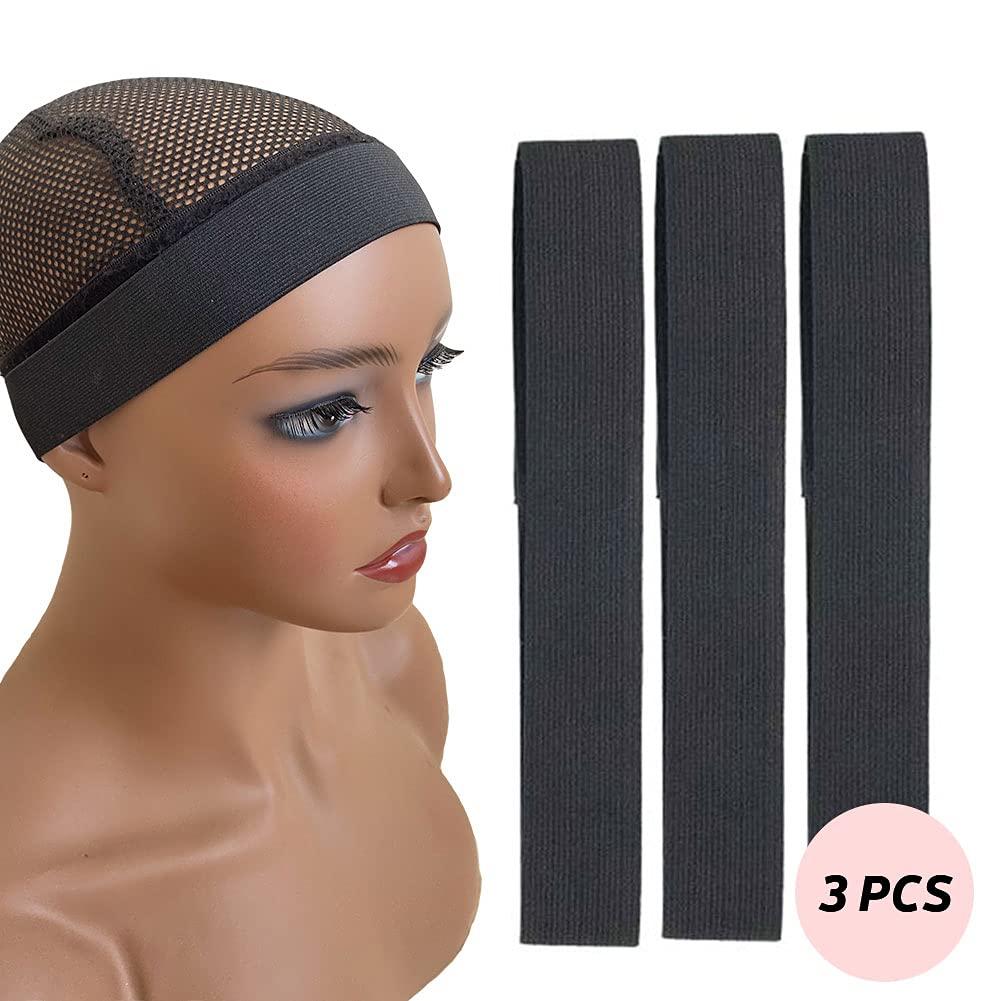 Aimeolyn 3Pcs Elastic Band for Wigs Edges, Lace Melting Band, Adjustable  Wig Edge Elastic Band, 3cm Width Edge Laying Band for Lace Front Baby Hair  Breathable Soft Durable 3 Pcs Black