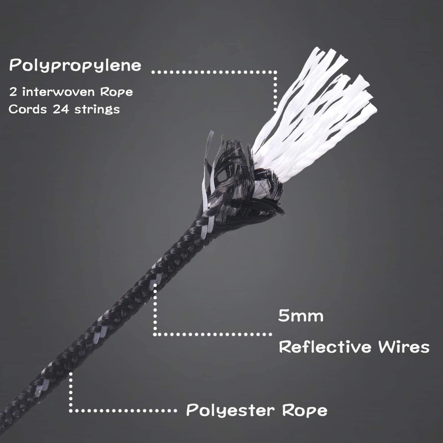 Hikeman 4mm Outdoor Guy Lines Tent Cords Lightweight Camping Rope with