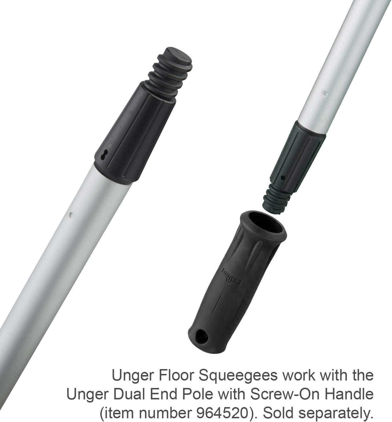 Unger Professional AquaFlex Uneven Surface Floor Squeegee with Splash