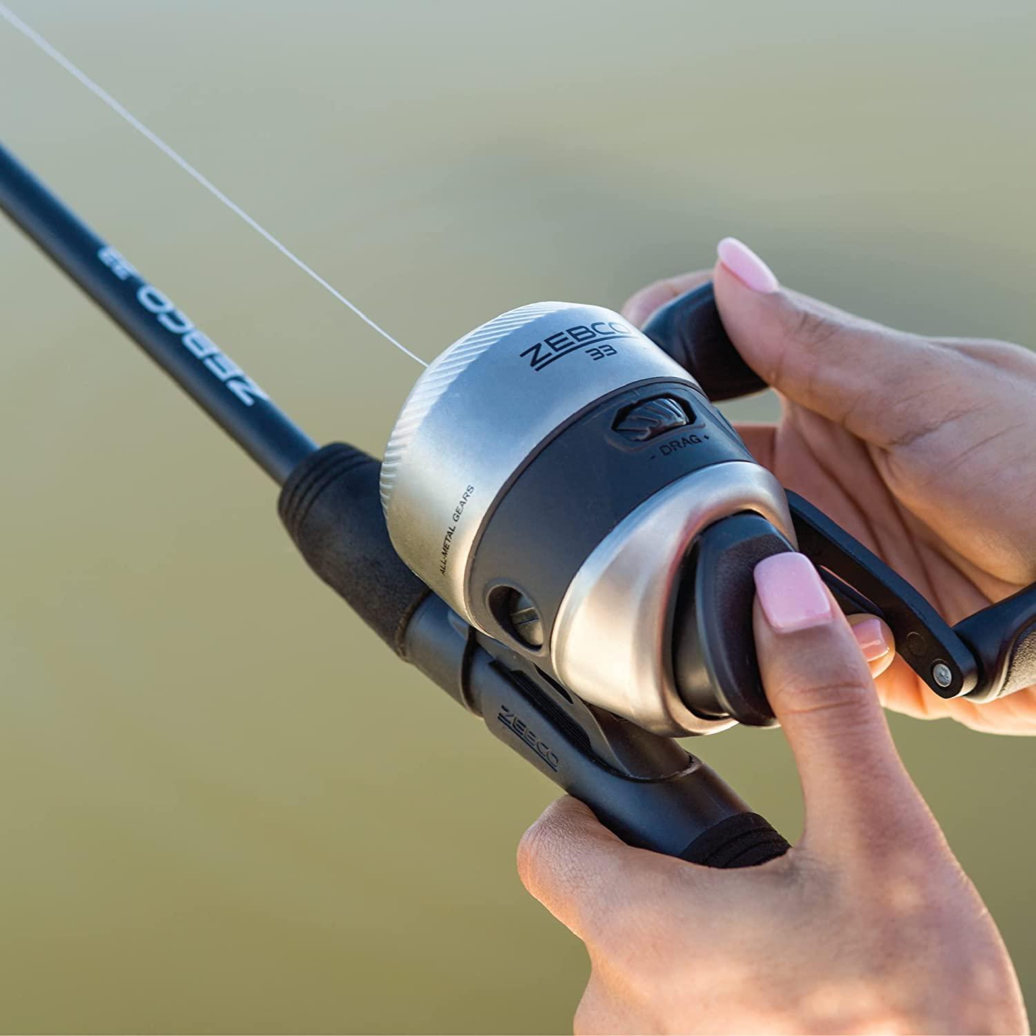 Zebco 33 Spincast Fishing Reel | Anti-Reverse, Bite Alert
