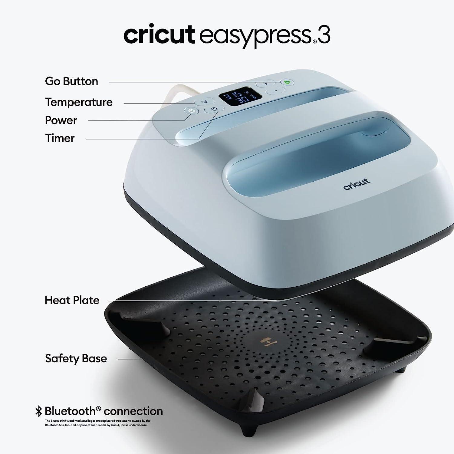 Cricut EasyPress 3 Smart Heat Press Machine with Built-In