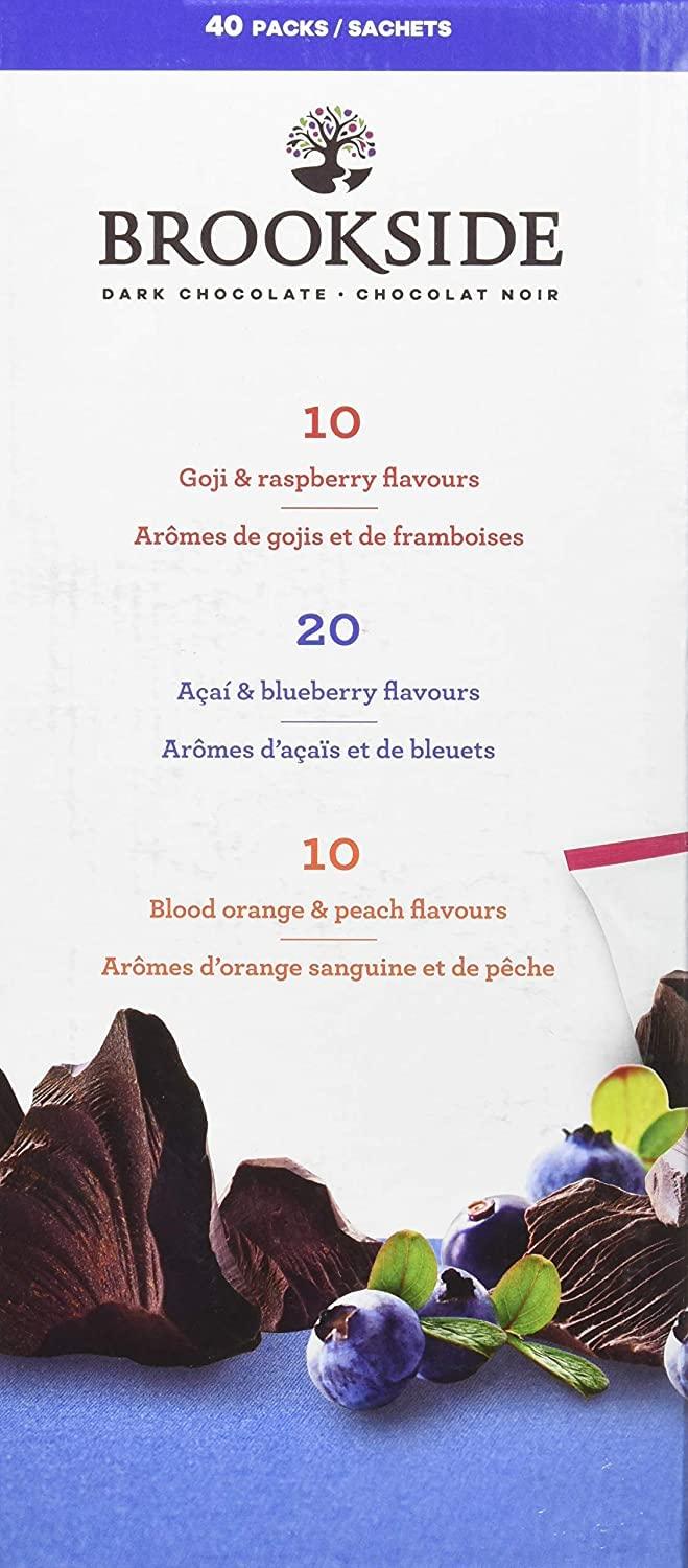 Brookside Dark Chocolate Covered Fruit Variety Pack 40 Count