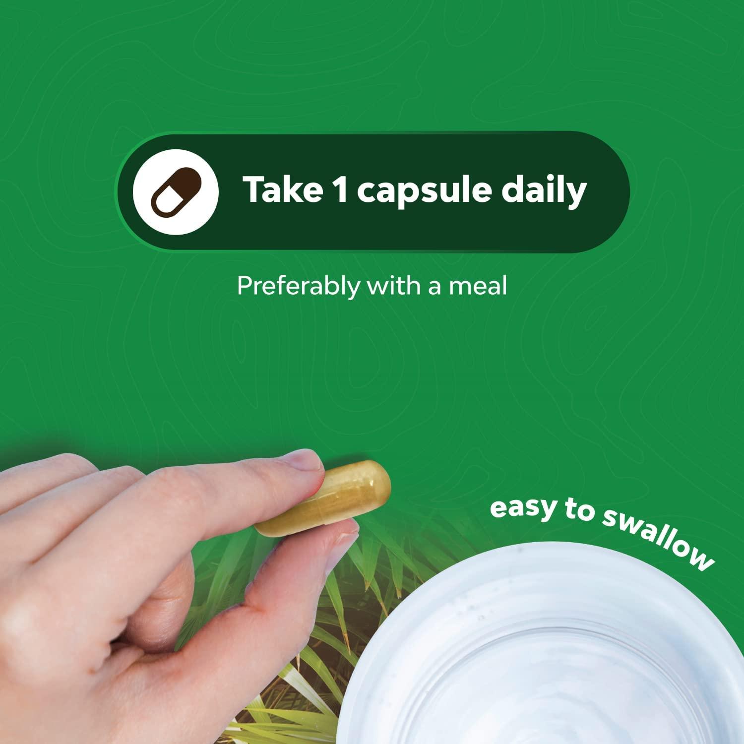 Saw Palmetto Extract Capsules Hair Growth Supplement for Men & Women Promotes Faster Growth