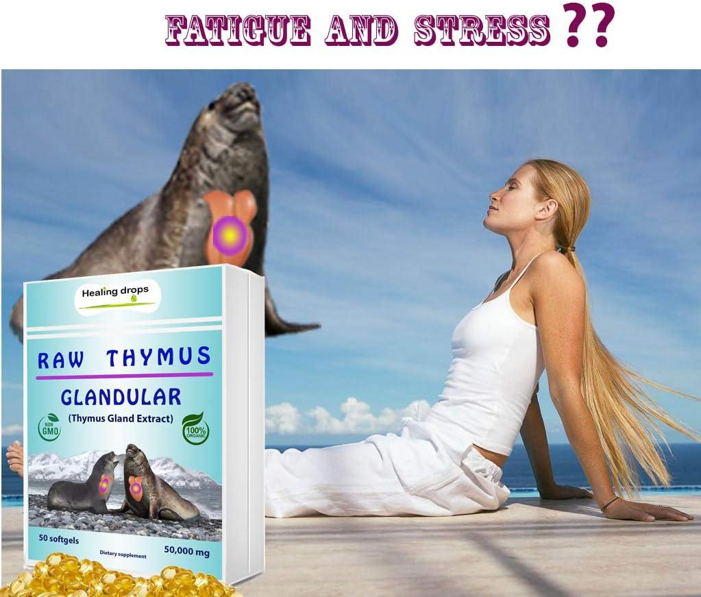 Thymus Glandular Supplement Immune & Allergy Support Soft Gels with