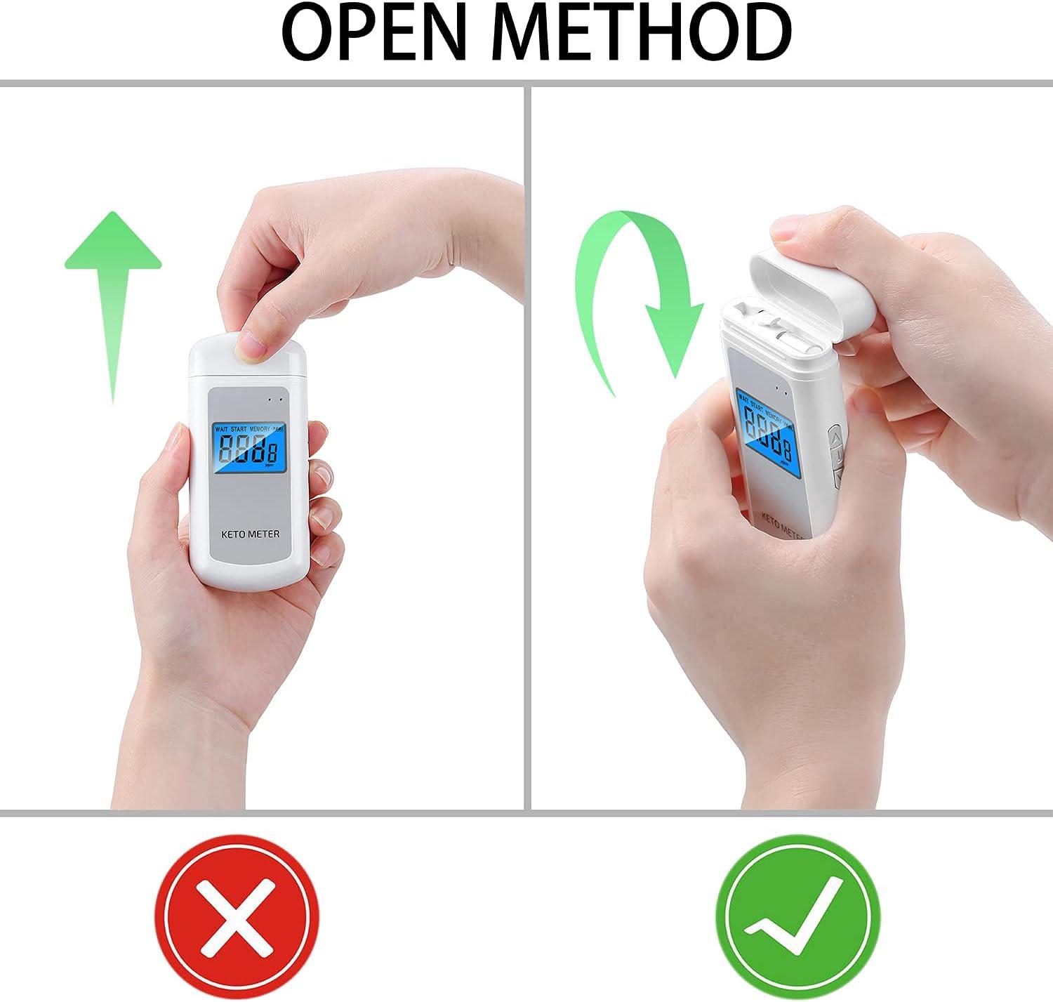 Ketone Meter Portable Digital Breath Ketone Analyzer Ketosis Testing