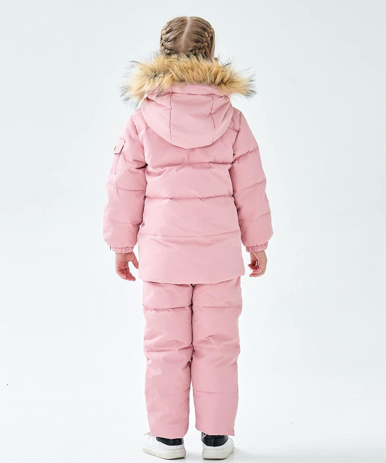 M2C Little Girls Winter 2-Piece Ski Snowsuit Set | Puffer