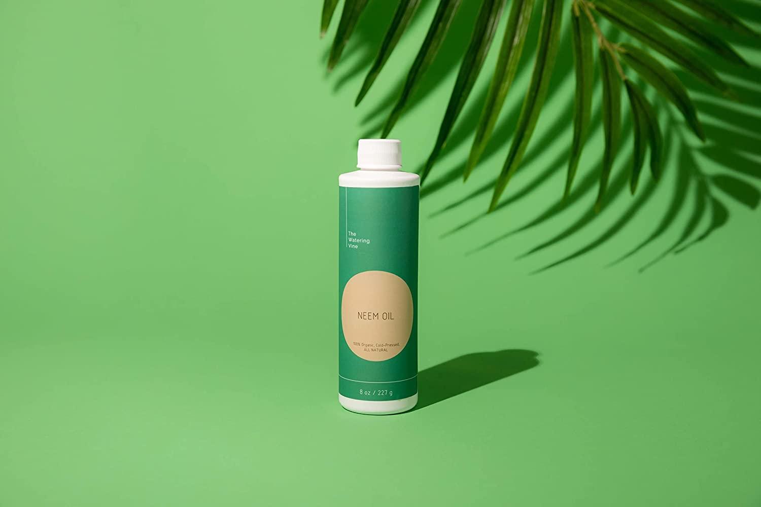 Neem Oil Pure Organic Neem Oil Plant Spray Cold Pressed Neem Seed Oil Leaf Polish (8 oz