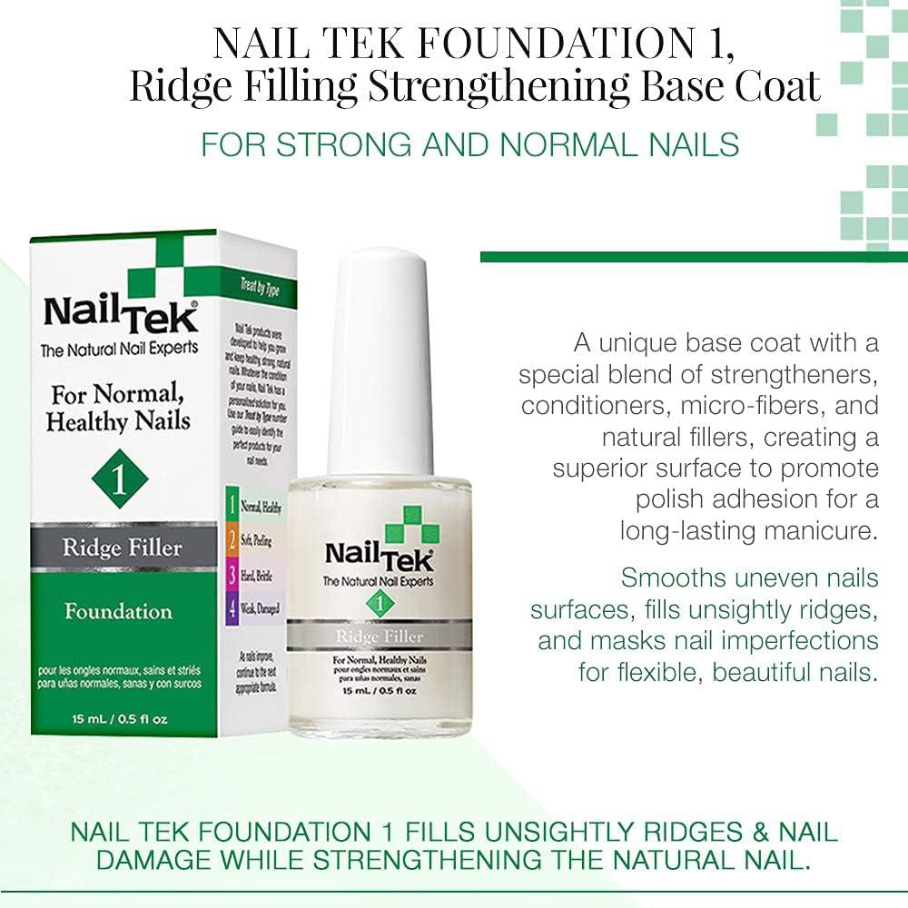 Nail Tek Ridge Filler Foundation 1 For Unisex 0.5 oz Nail Treatment