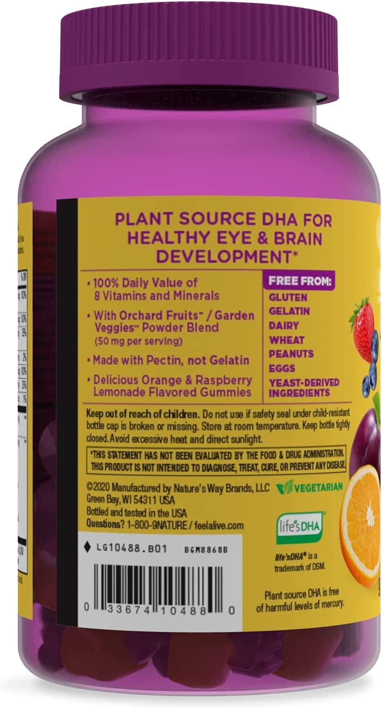 Nature's Way Alive! Prenatal MultiVitamin with Plant DHA Strawberry