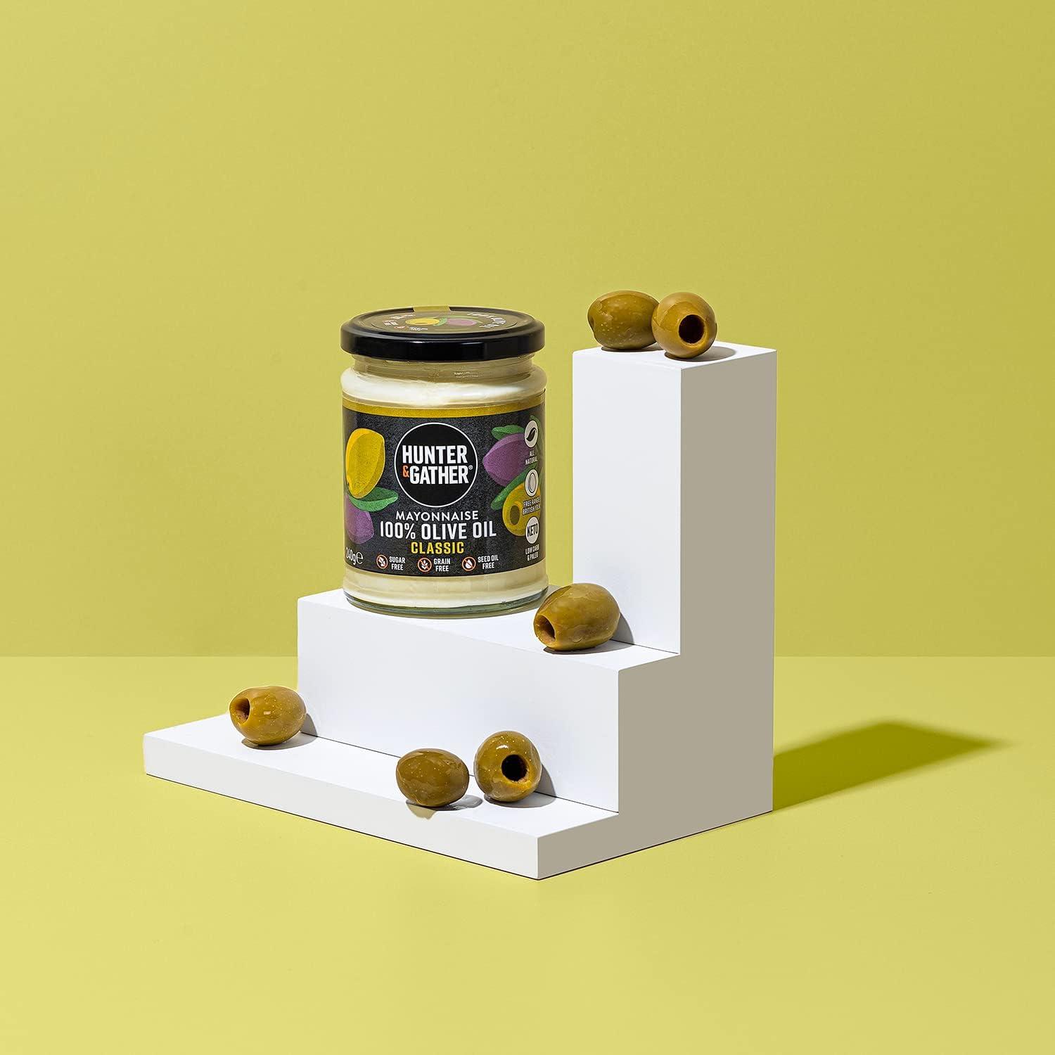 Hunter & Gather Olive Oil Mayonnaise 2 x 250g Made with Olive Oil & British Free Range Egg