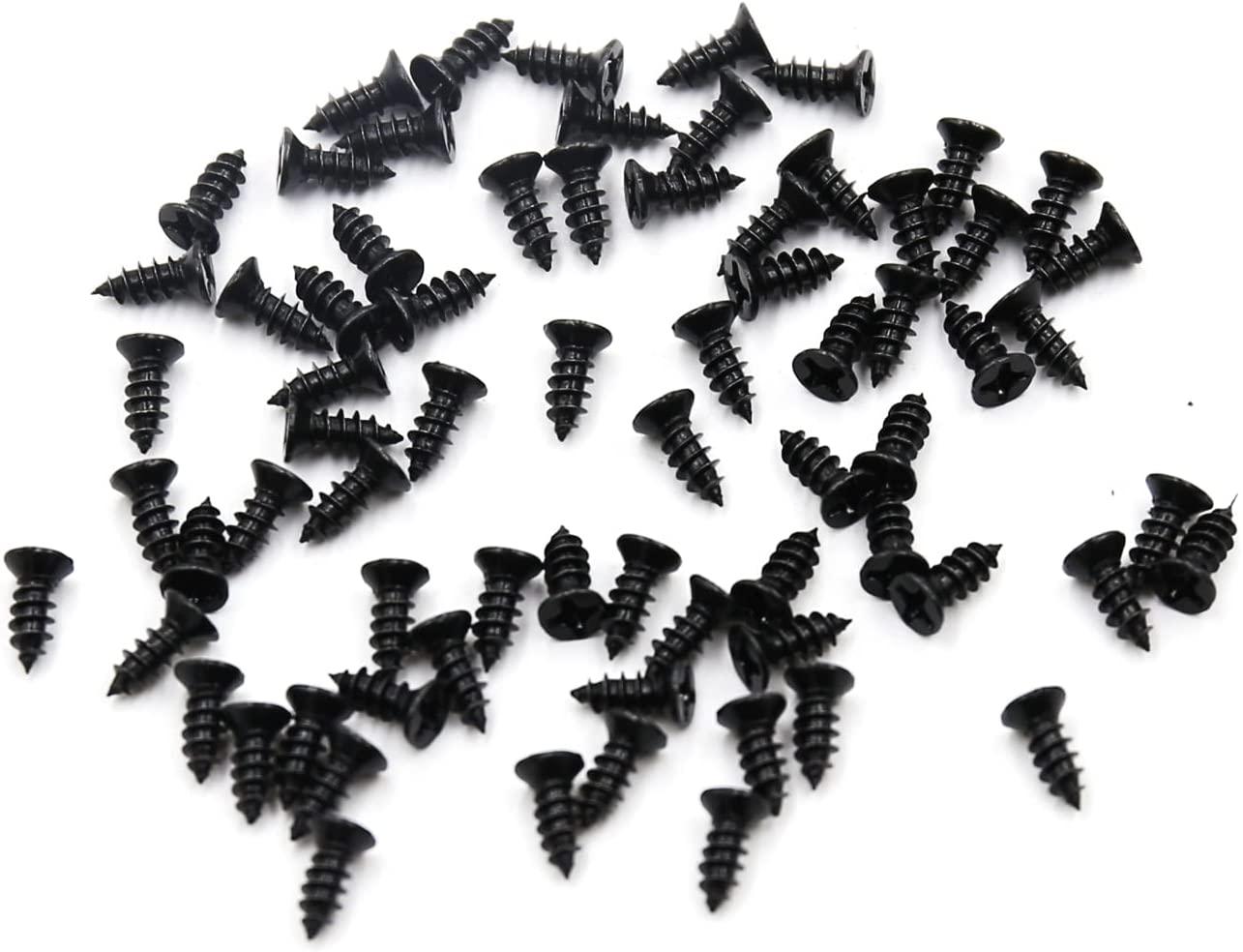 Picture Frame Backing Clips Black 1 with Screws Large Size 100 Pack -  Retaining Clips For Picture