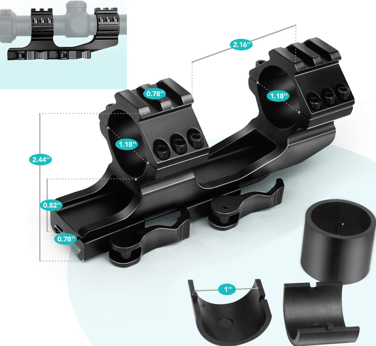 VAH Gun Scope mounts Cantilever Riflescope Mounts Quick Release 30mm 25.4mm 1 inch Scope Mount