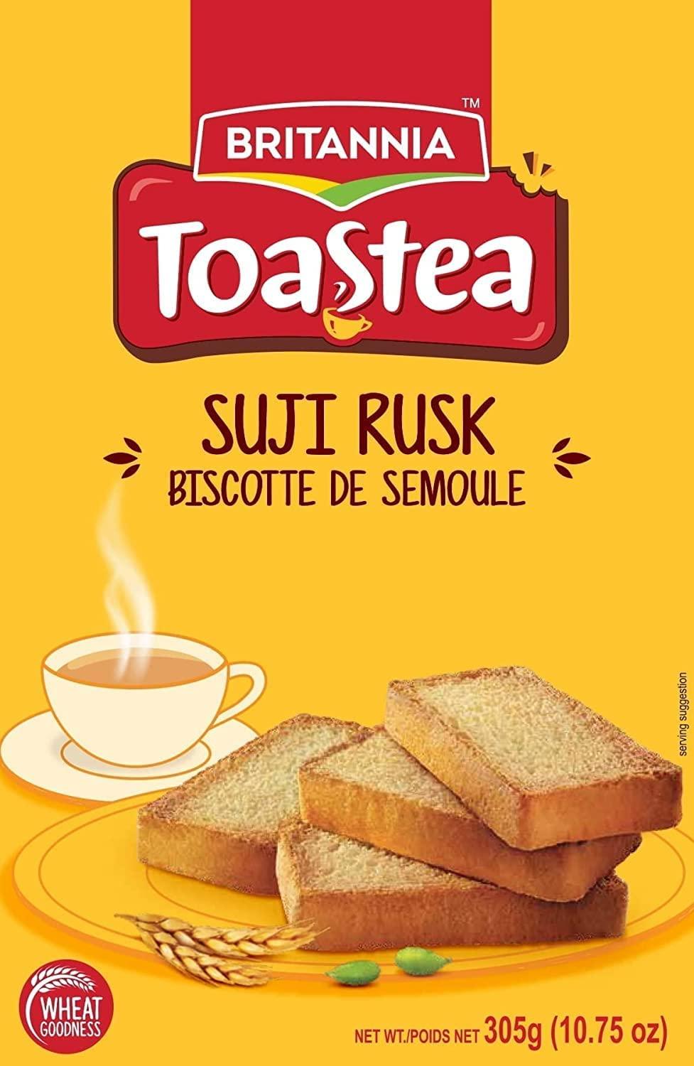 BRITANNIA Toastea Suji Rusk 10.75oz Crispy Tea Time Snack Halal