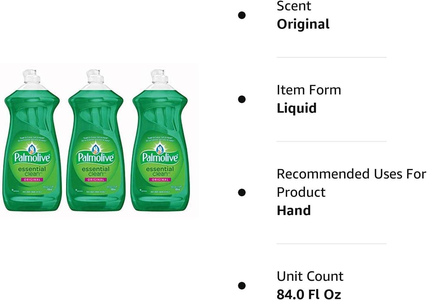 Palmolive Dishwashing Soap Essential Clean Original Scent, 28 Ounce