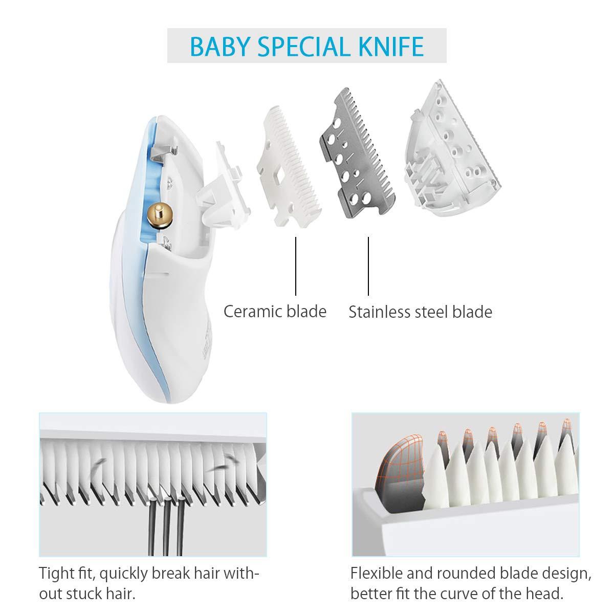 SONARIN Baby Hair Clipper Trimmer Cordless Silent Hair Clippers for