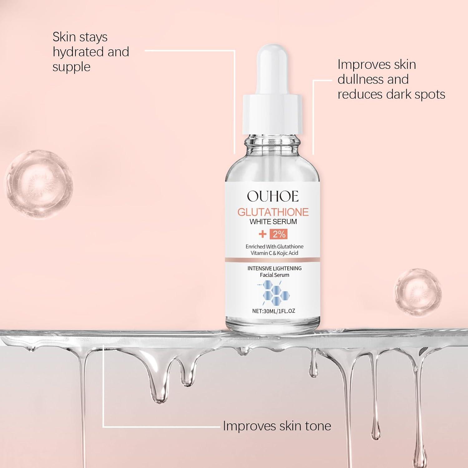 Glutathione Serum with Kojic Acid & Vitamin C - INSKIN Nicotinamide Serum  for Face for Hydrated - Face Serum Reduce Dark Spot Shrink Pores& Improve  Skin Tone | Buy Now with Express