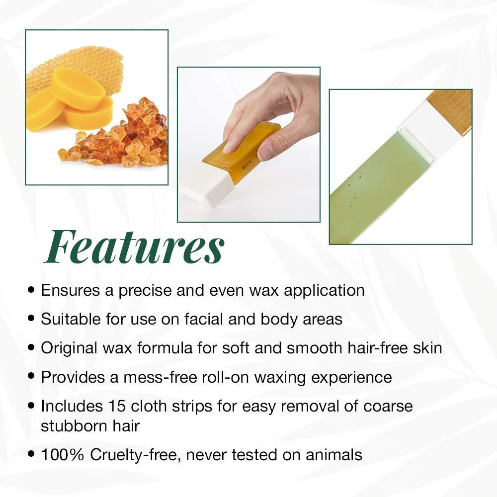 Clean + Easy RollOn Wax Cartridge Refills Replacement Kit For Face