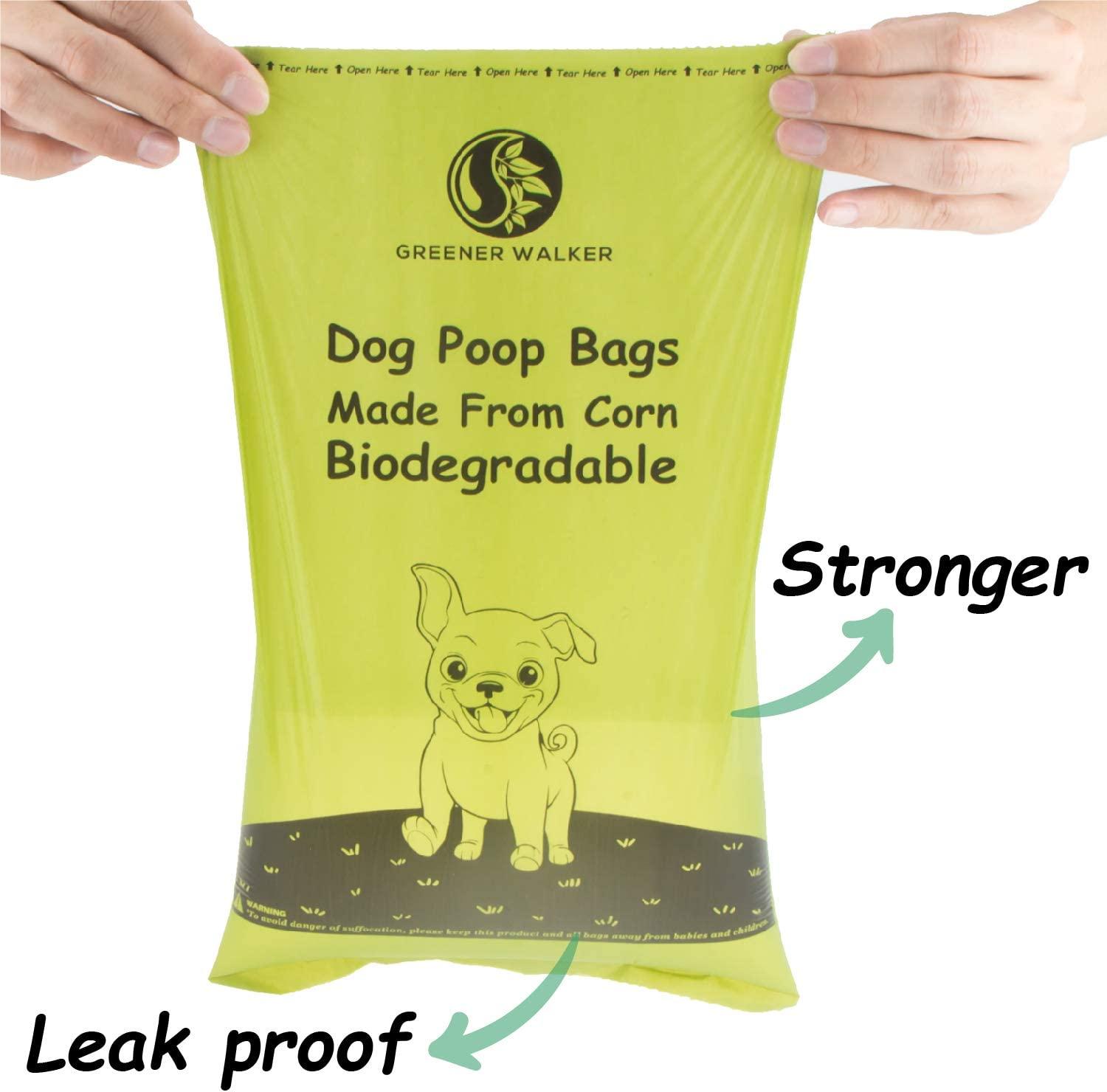 Greener Walker Poop Bags for Dog Waste540 Bags,Extra Thick Strong 100