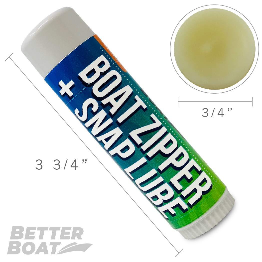 Snap and Zipper Lubricant Zip Wax for Boat Care Marine Snap Lube