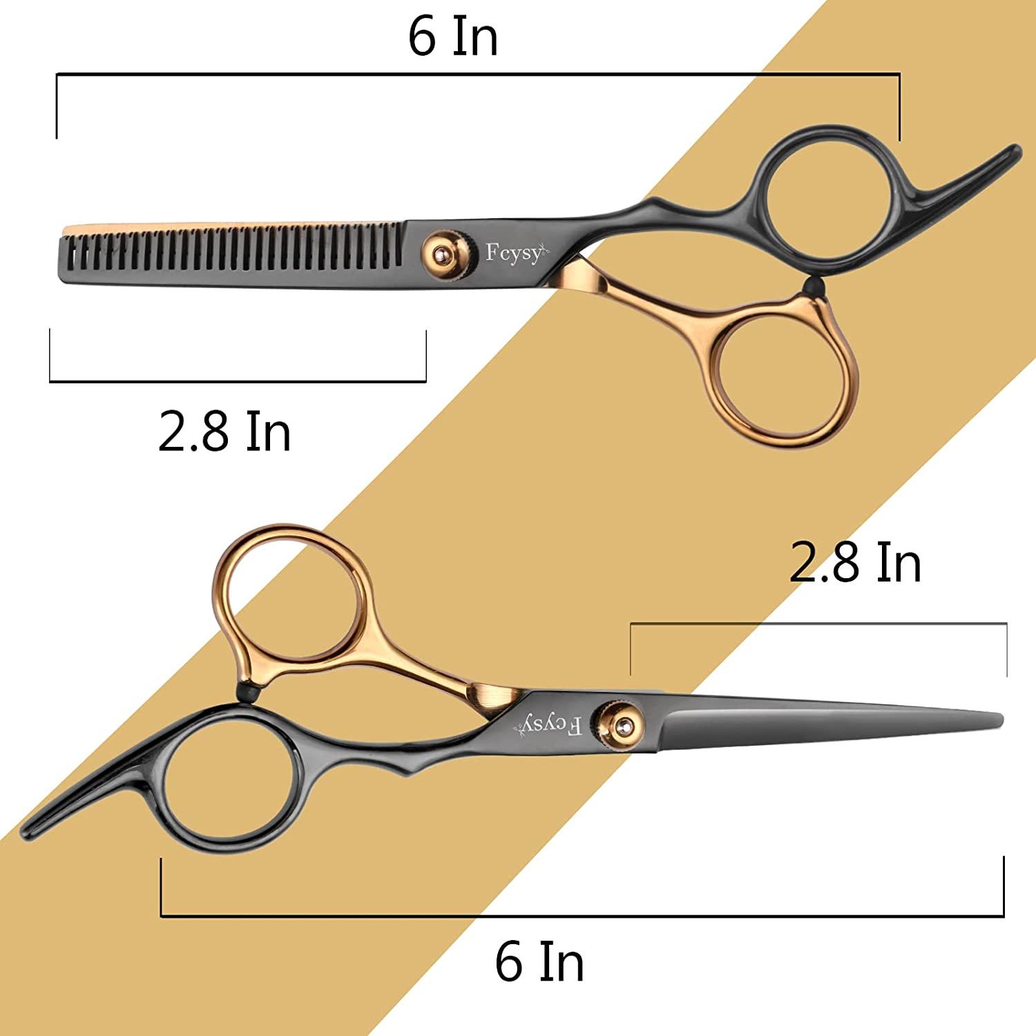 FCYSY Hair Cutting Scissors Kit Professional Barber Shears Set for
