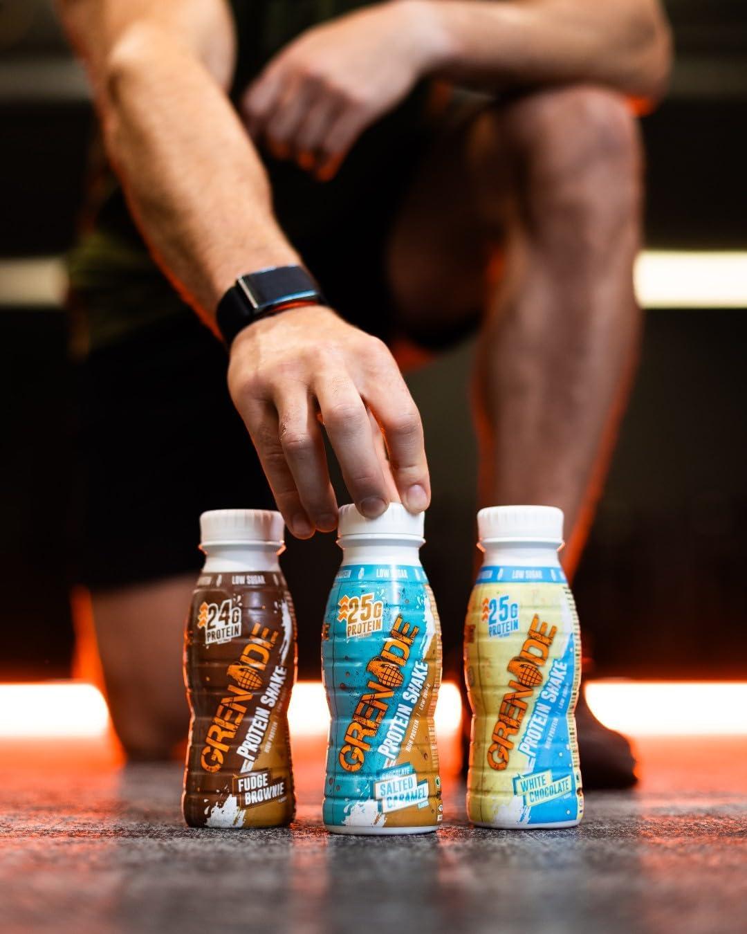 Grenade High Protein Shake 8 x 330 ml - White Chocolate Chocolate 330 ml  (Pack of 8) | Buy Now with Express International Delivery | GoSupps.com