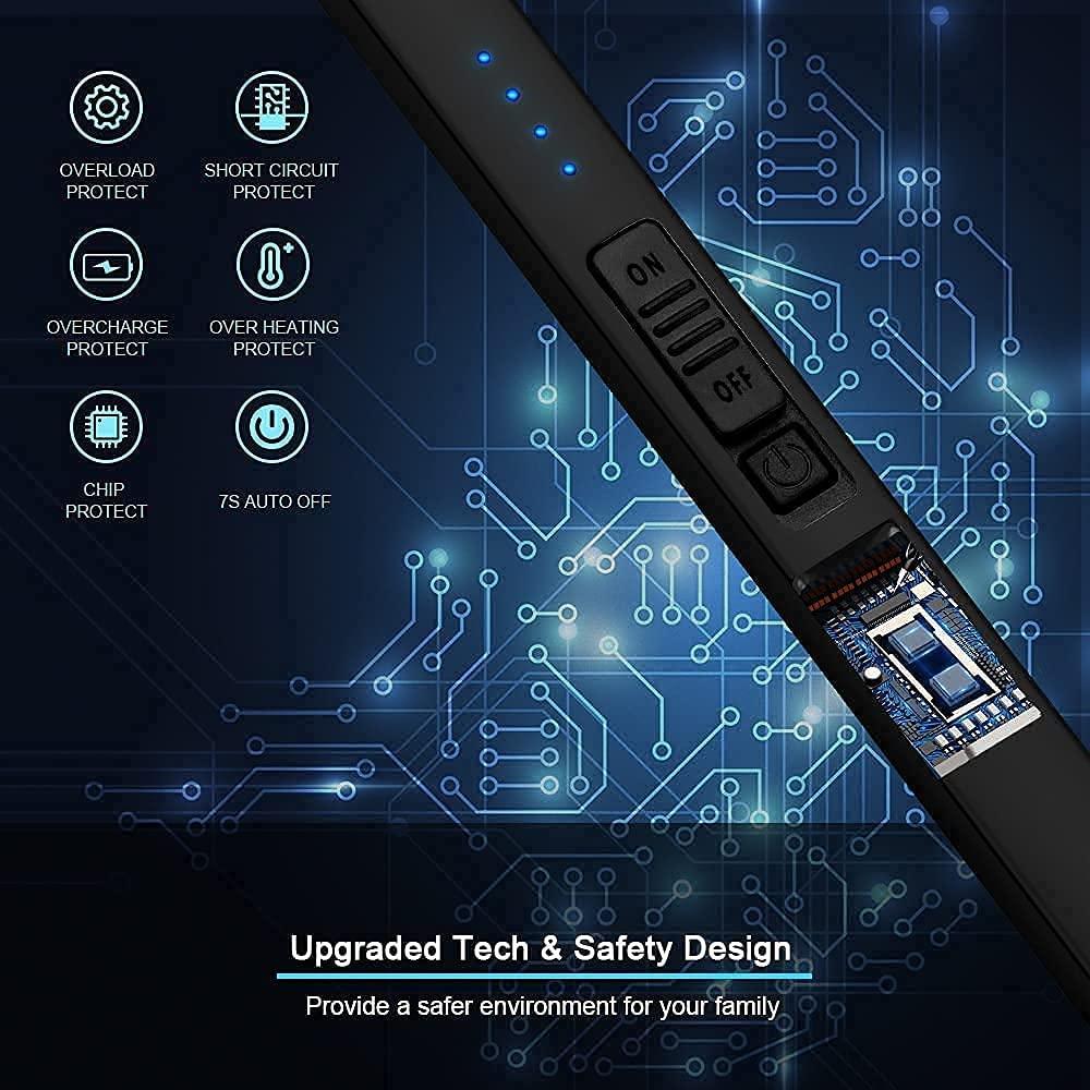 SUPRUS Electric Lighter Arc Windproof Flameless USB Lighter