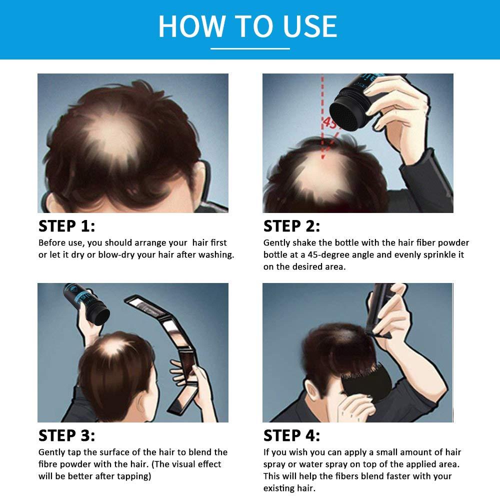 Hair Fibers for Thinning Hair,Undetectable Natural Formula,Thicker